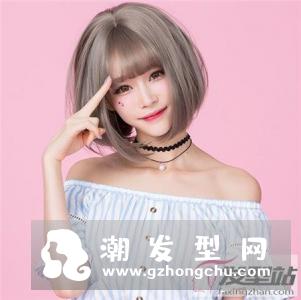 减龄甜美括号波波头短发 内扣发尾设计瘦脸效果惊人