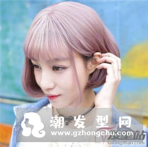 减龄甜美括号波波头短发 内扣发尾设计瘦脸效果惊人