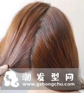 李艾瑾马尾发型图片 有甘蔗辫的效果