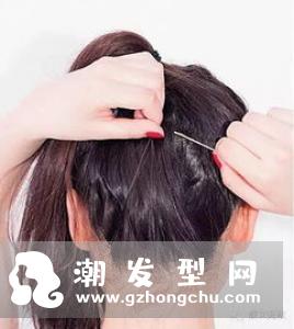短发马尾辫的扎法 发蜡少不了
