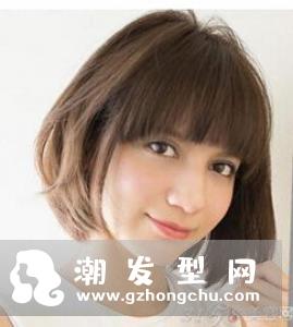 亚麻金波波头 上色短发更养眼