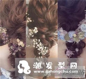 鲜花新娘发型图片 浪漫优雅一见倾城