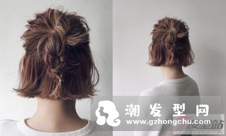 短发自己可以扎的发型 慵懒女孩必学睡不醒编发技巧