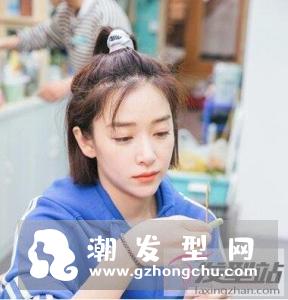 短发自己可以扎的发型 简单波波头扎发红遍时尚圈