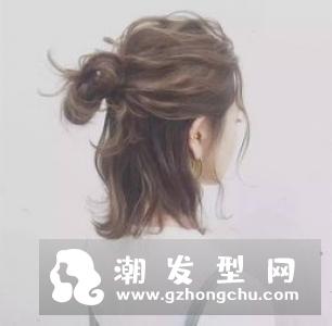 显瘦减龄丸子头扎发 发型时尚百变人生