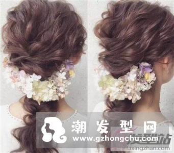 鲜花新娘发型图片 浪漫优雅一见倾城