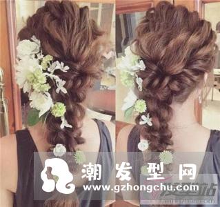 鲜花新娘发型图片 浪漫优雅一见倾城