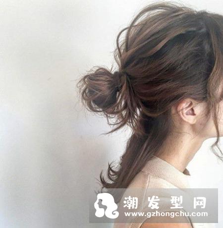 半丸子头适合什么脸型 俏皮活泼少女感满屏