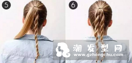 标准麻花辫怎么编 要中等的