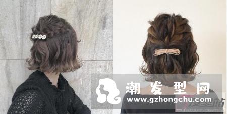 短发自己可以扎的发型 慵懒女孩必学睡不醒编发技巧