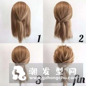 女生低扎包包头发型教程 优雅气质扎发手残党也能学得会