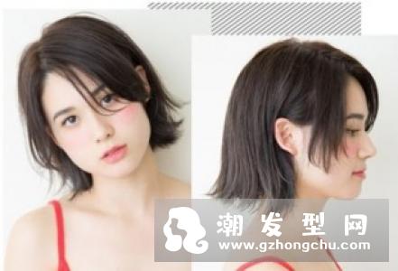 波波头内扣染发 冷灰色vs粉橙色