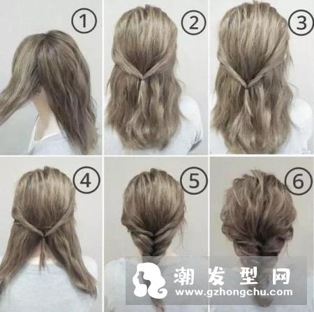 短发自己可以扎的发型 慵懒女孩必学睡不醒编发技巧